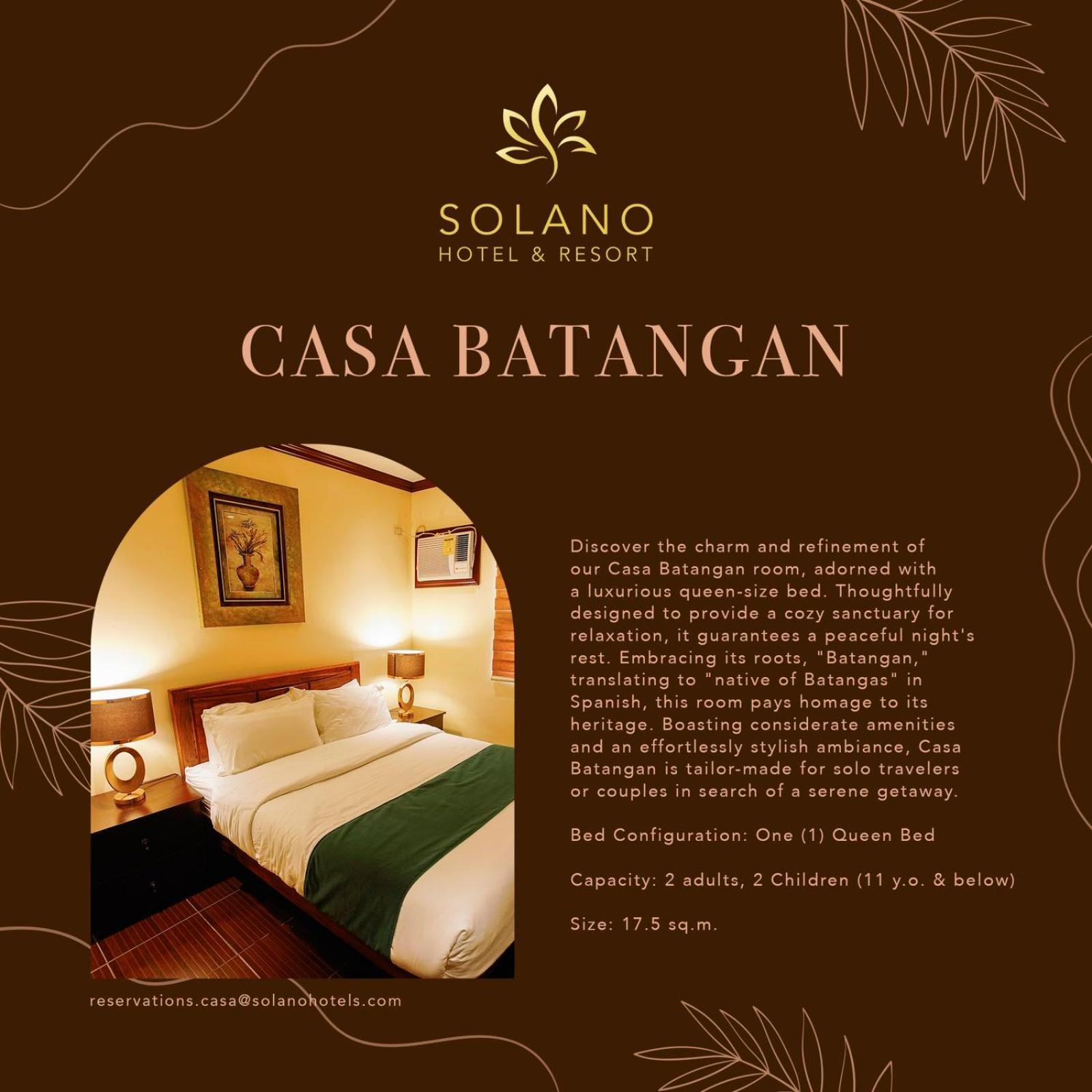 Solano Hotel & Resort At Casa Ysabel Lipa City Extérieur photo